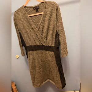 Lane Bryant Charcoal Long Sleeve Dress